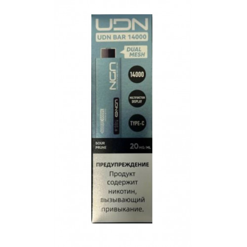 Электронная сигарета UDN BAR 14000 Кислый Чернослив